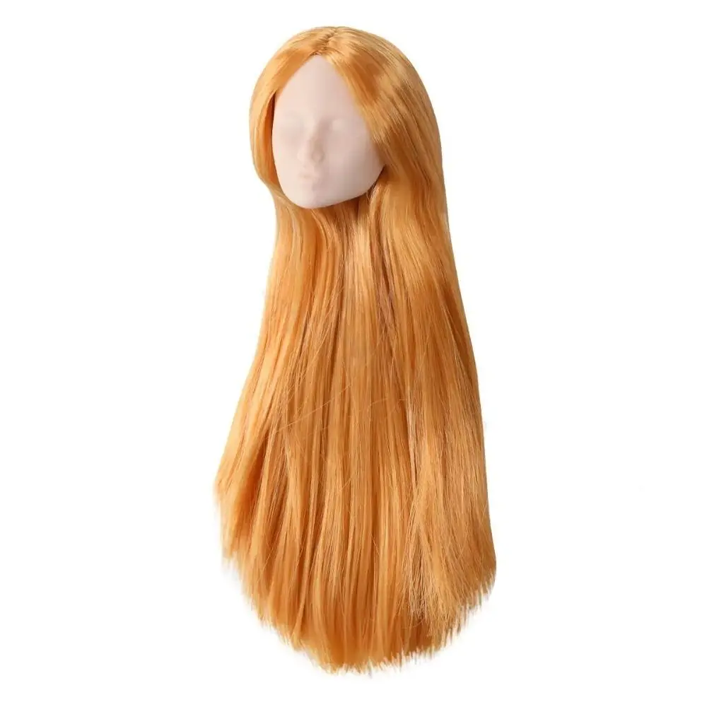 Cabeza de muñeca para practicar maquillaje – Piel blanca y pelo largo - imagen 3