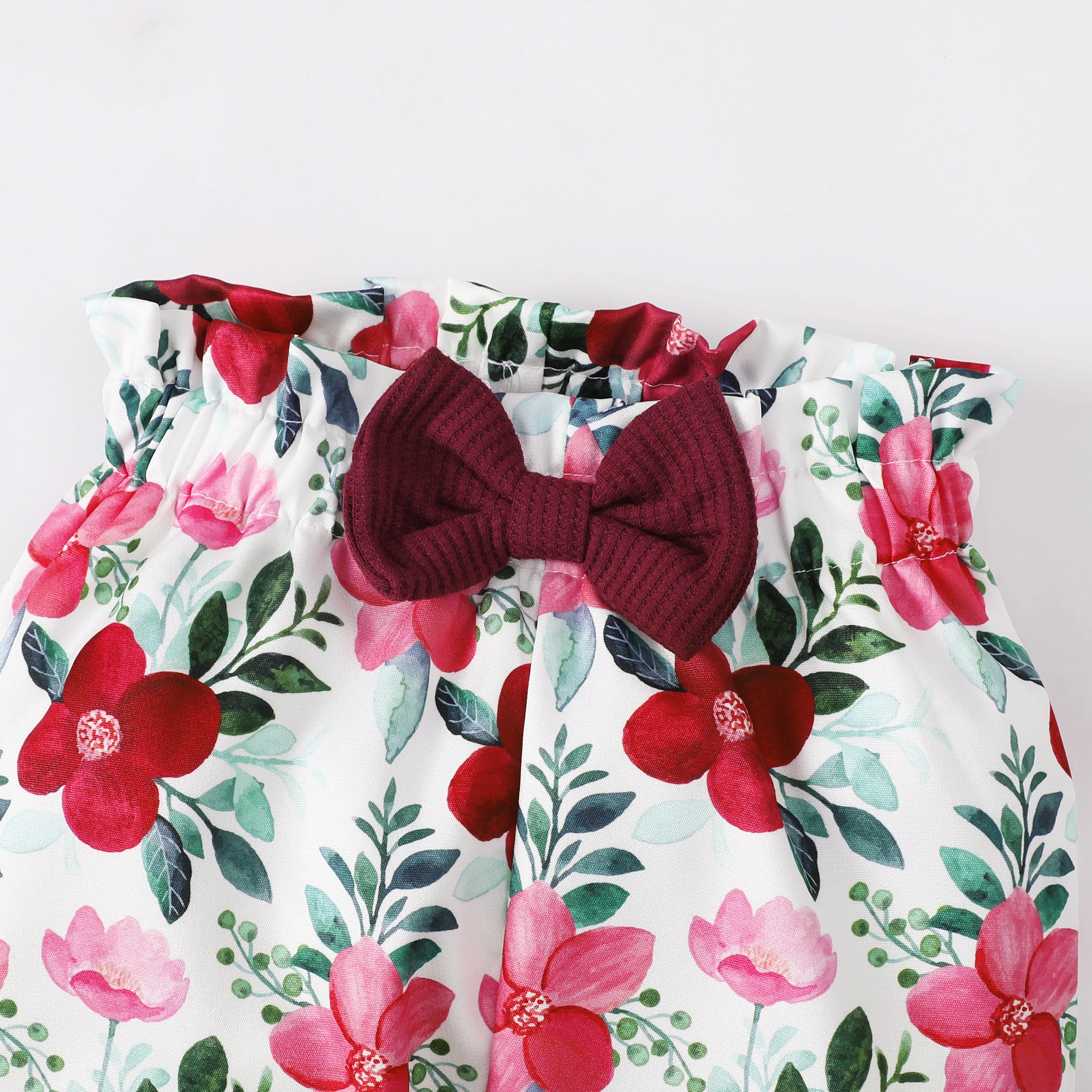 Conjunto de ropa para niña pequeña de 1 a 5 años, Top de manga larga, pantalones y diadema, traje de primavera para niña pequeña de 3 uds. - imagen 5