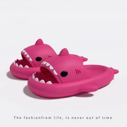 Chanclas tiburón para niños con suela gruesa y diseño divertido