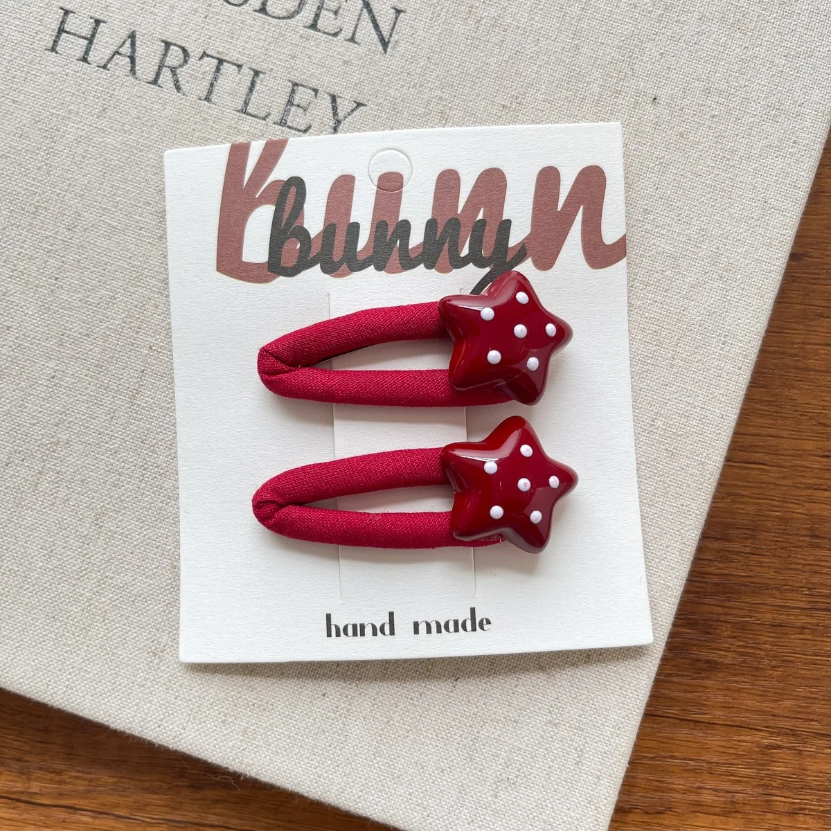 2 uds. Horquilla roja dulce estrella del amor para niños, diadema coreana bonita y versátil para niña pequeña, accesorios para el cabello - imagen 3