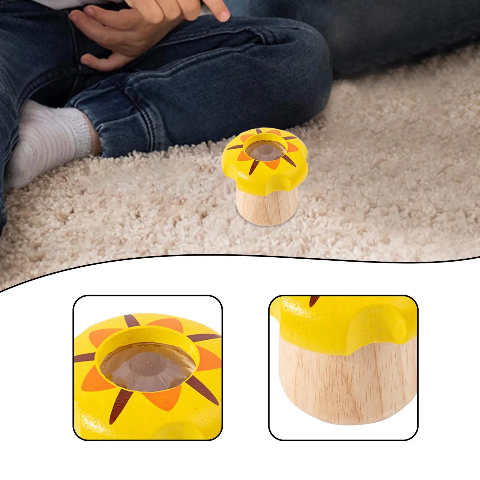 Wooden Kaleidoscope Kids Toy Interactive Festival Gift Educational for Kids