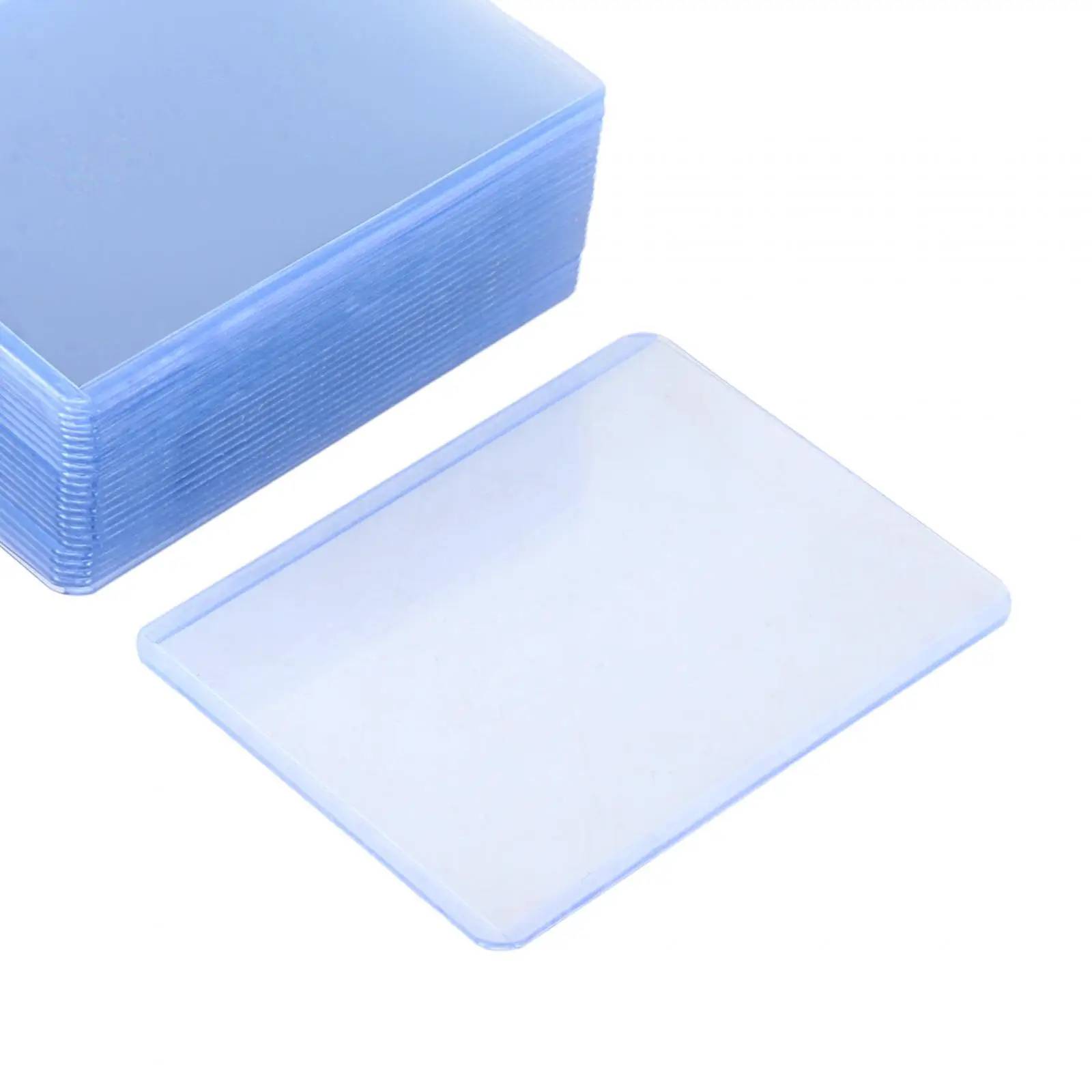 25 Pieces Clear Card Sleeves for Trading Cards Card Protectors for Transportation Storage Golf Hockey Cards Hobbyists