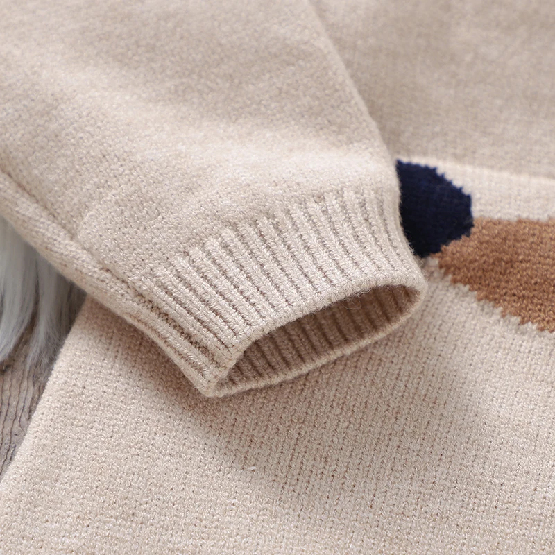 Body de invierno para bebé de 0 a 18m, mono tejido de manga larga para recién nacidos, monos netales informales de otoño para niños y niñas, una pieza - imagen 5