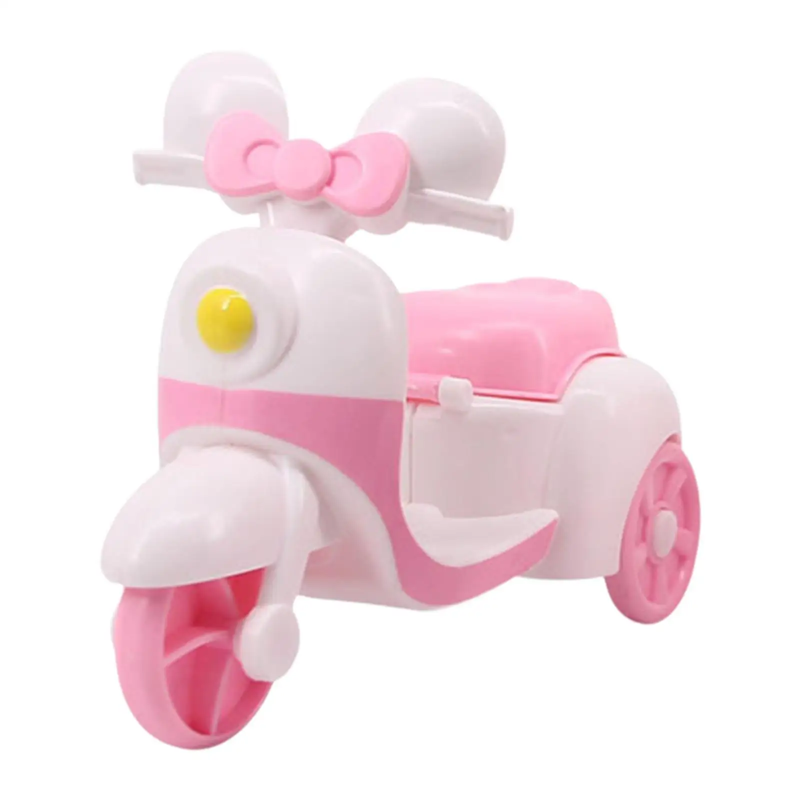 Mini muñeca decoración de motocicleta Linda Mini muñeca motocicleta juguete colección para niñas