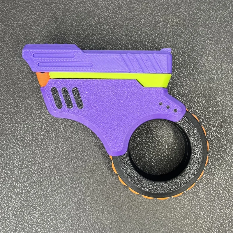Juguetes de descompresión impresos en 3D para niños y adultos, pistola de rotación con tarjeta de empuje de la yema del dedo, juguetes sensoriales para aliviar el estrés, regalo, gran oferta - imagen 4