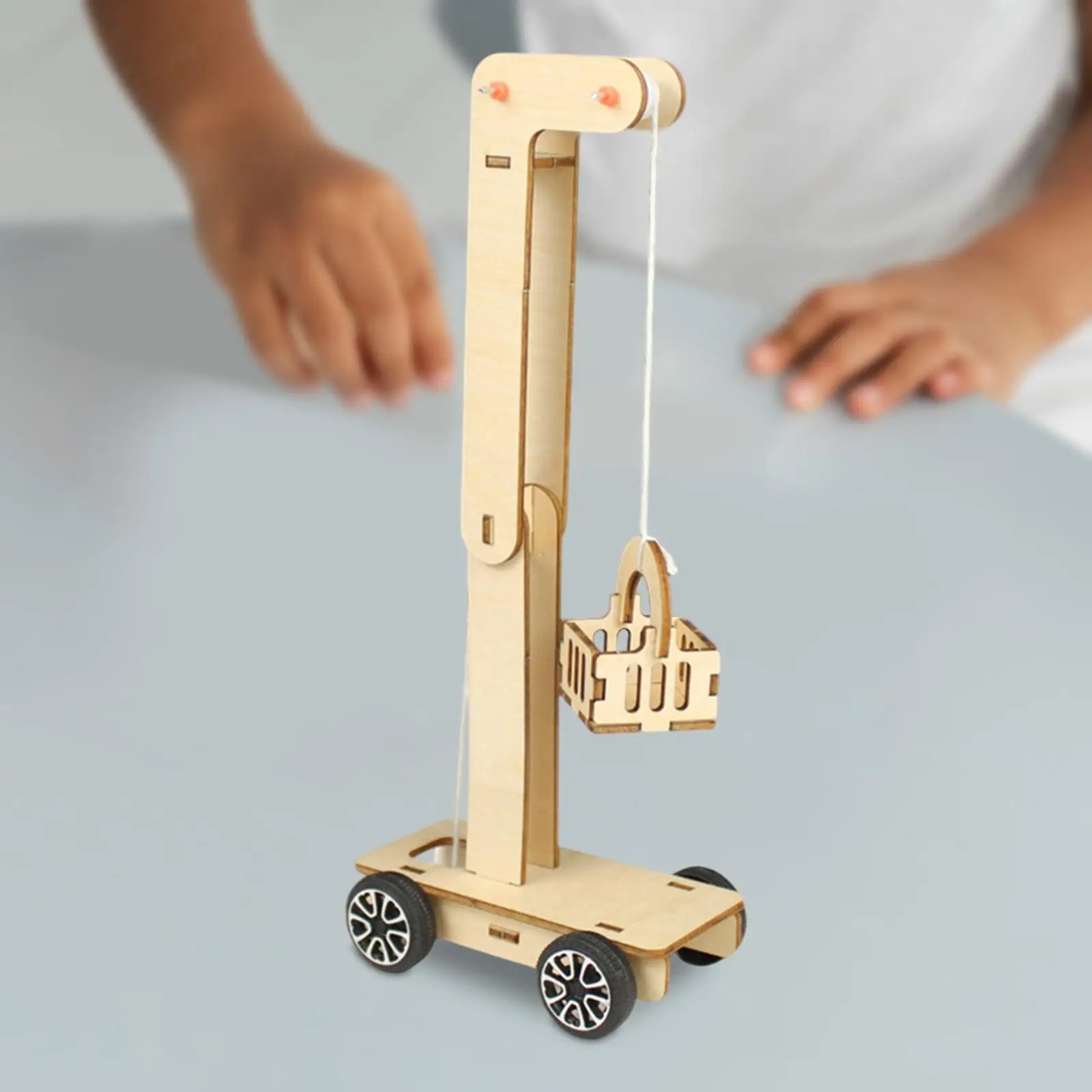 Science Education Toy Experiment Toy Teaching Props DIY Gravity Car Toy Gravity Trolley Science Toy for Kids Children Teens