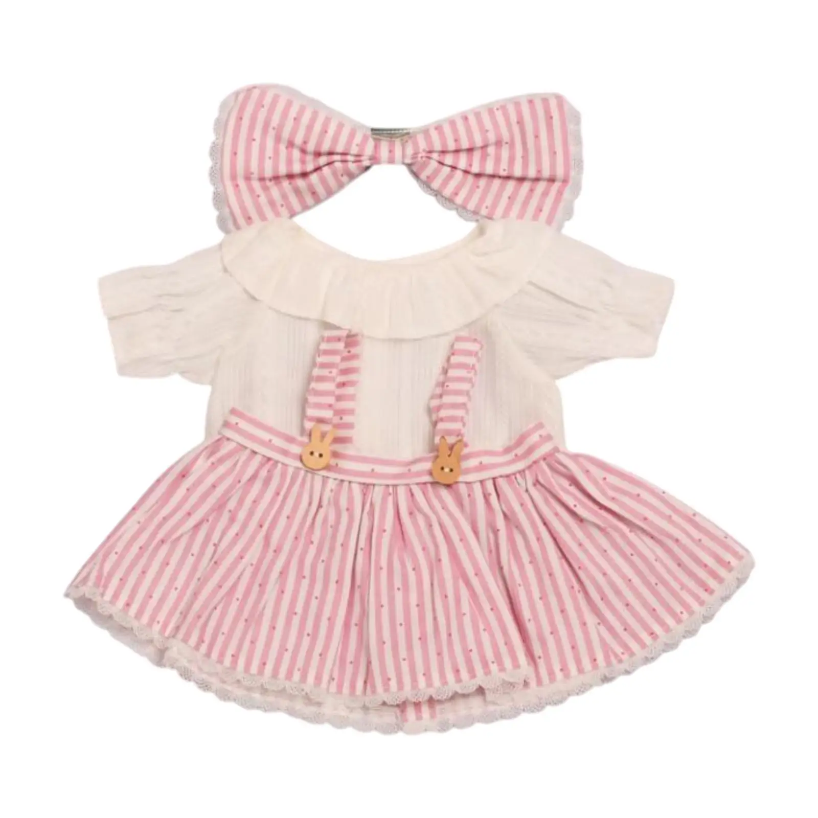14.96inch Doll Dress Shirt DIY Dress up Make Your Own Dolls Doll Clothes for Preschool Home Decor Role Play Collectible Pretend