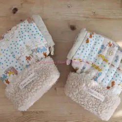 85AE 1 par guantes patinete para niños con patrón dibujos animados, orejeras invierno suaves y transpirables