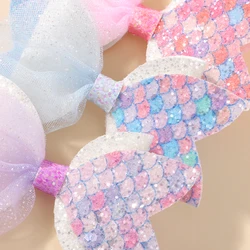 Pinzas de sirena con lentejuelas – Lazos brillantes para niñas