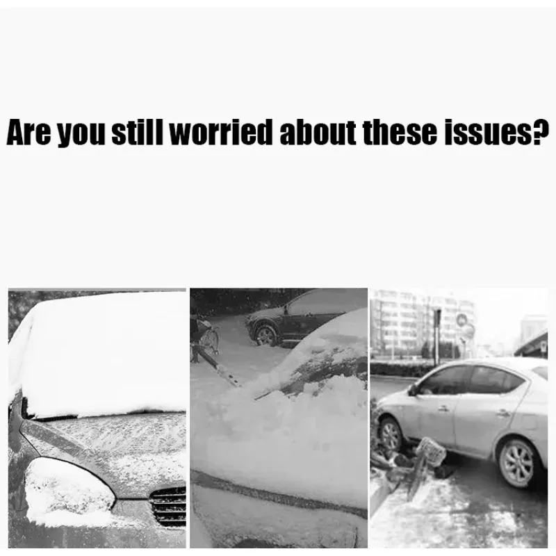 1 cubierta parasol para parabrisas para todas las estaciones, reflectante de fácil instalación para protección solar y nieve, parabrisas antipérdida para coche - imagen 4