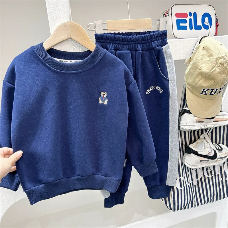 Chándal niño de sudadera y pantalón largo de otoño – cómodo - imagen 2