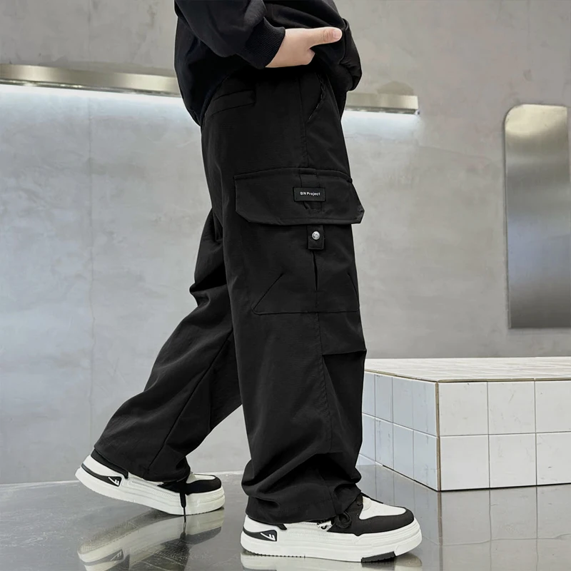 Pantalones rectos informales de chándal para niño – Otoño juvenil - imagen 2