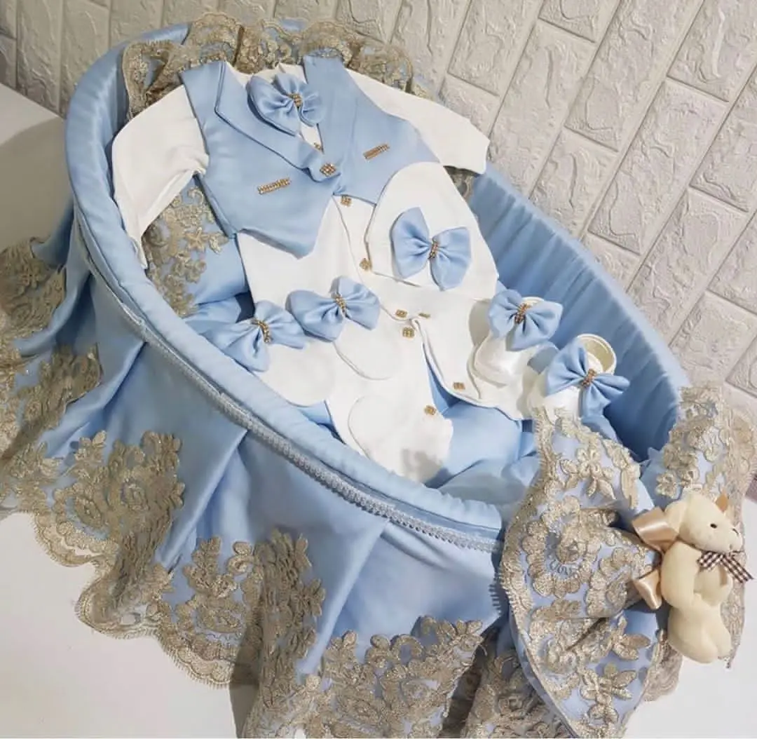 Conjunto de pelele Take Me Home para bebé, manta, sombrero, guantes, zapatos, 39 semanas, mujer embarazada, fotografía, traje de joyería de corona real, 4 Uds. - imagen 2