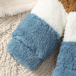 Abrigo de invierno para bebé con capucha de felpa exterior grueso