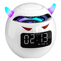 Altavoz Bluetooth con reloj despertador LED infantil – Sonido inalámbrico multifunción