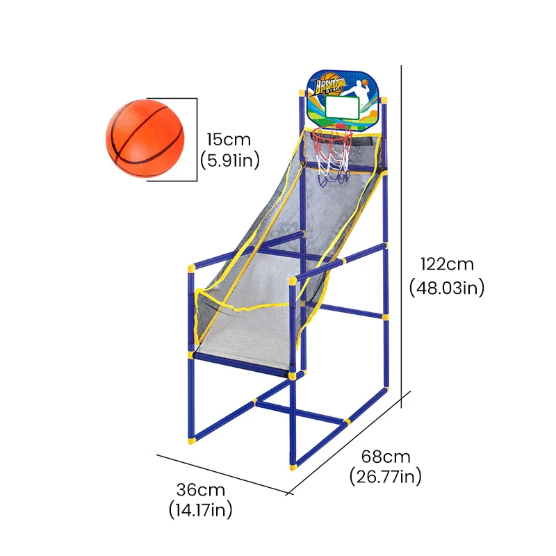 Basketball Shooting Machine Room Basketball Hoop Kids Arcade Basketball Game Set Sports Playset Basketball Training Toy Indoor - imagen 4