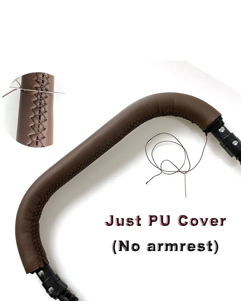 Diy cochecitos de bebé personalizados reposabrazos manija Funda de cuero para Bugaboo Bee Cameleon Fox Valco Mutsy Cybex Stokke accesorios para cochecito - imagen 2