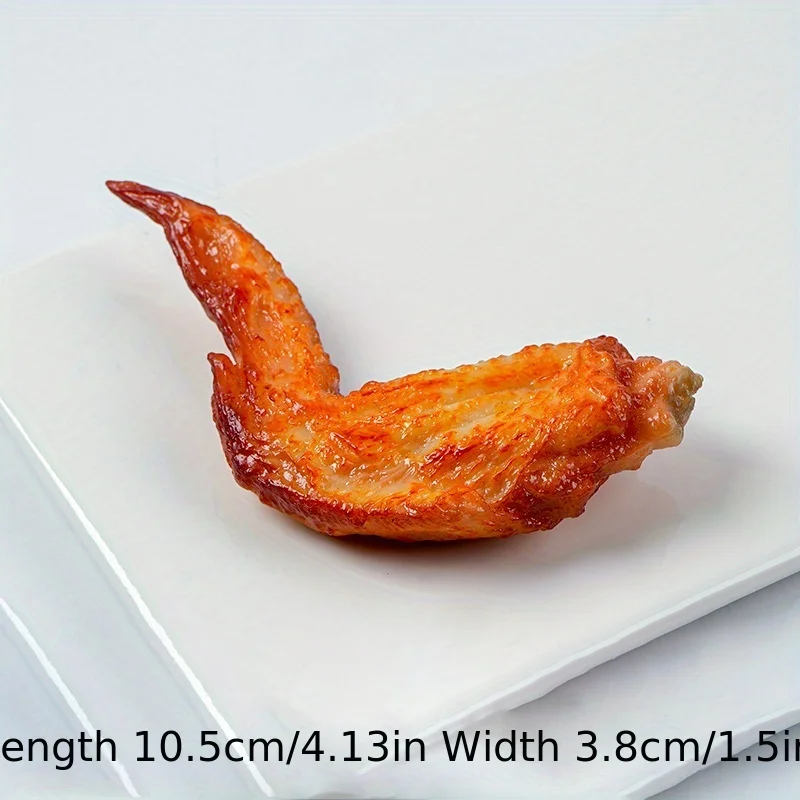 Set de comida de juguete: alas y patas de pollo frito simuladas - imagen 5