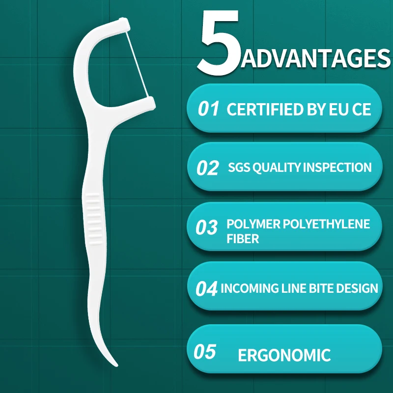 600 Uds. De hilo Dental, selecciones limpieza entre los dientes, cepillo Interdental, palillo selección cuidado higiene bucal - imagen 5