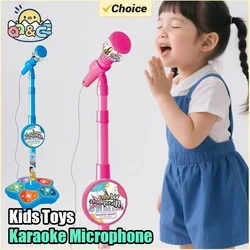 Micrófono karaoke infantil con soporte portátil para fiestas