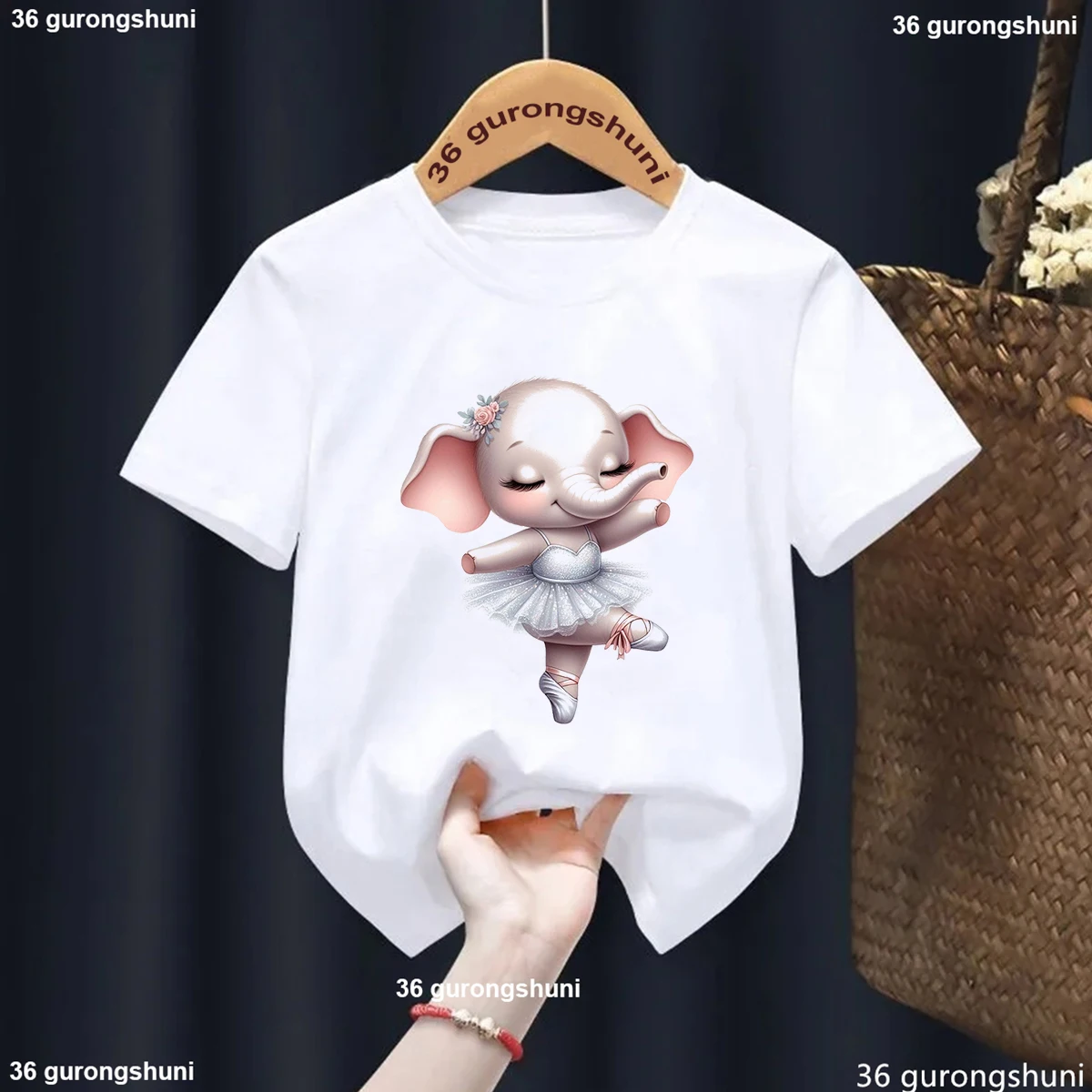 Camiseta estampado animalitos originales para niña