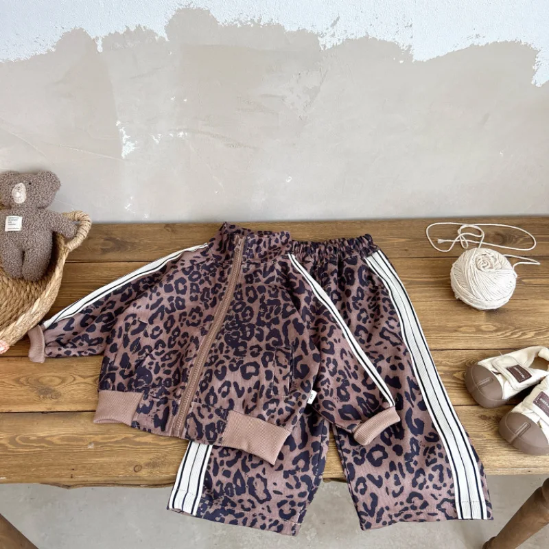 Nueva primavera otoño, conjunto de ropa para niñas, chaqueta para niños, pantalones, 2 unids/set, ropa infantil, traje deportivo para niños, chándales para niños - imagen 3