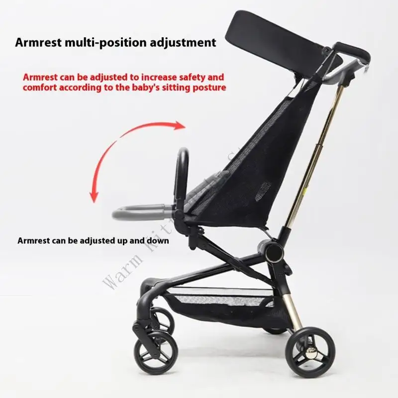 Barra parachoques de seguridad Universal para cochecito de bebé, reposabrazos de repuesto desmontable con diseño de apertura media para pasamanos de carrito de cochecito - imagen 3