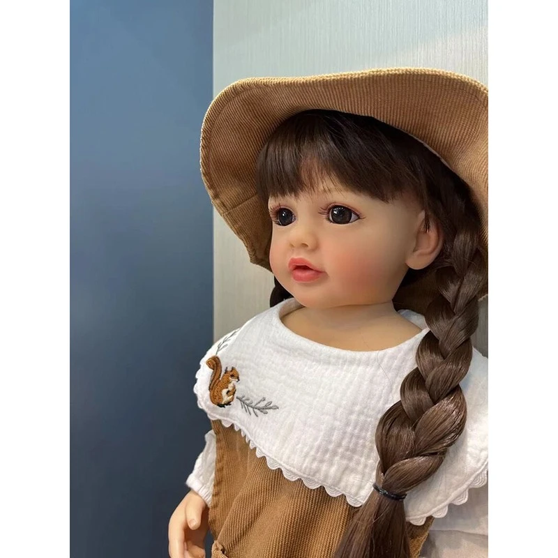 NPK 22 Muñeca Reborn de silicona vinilo con cuerpo completo y peluca - imagen 4