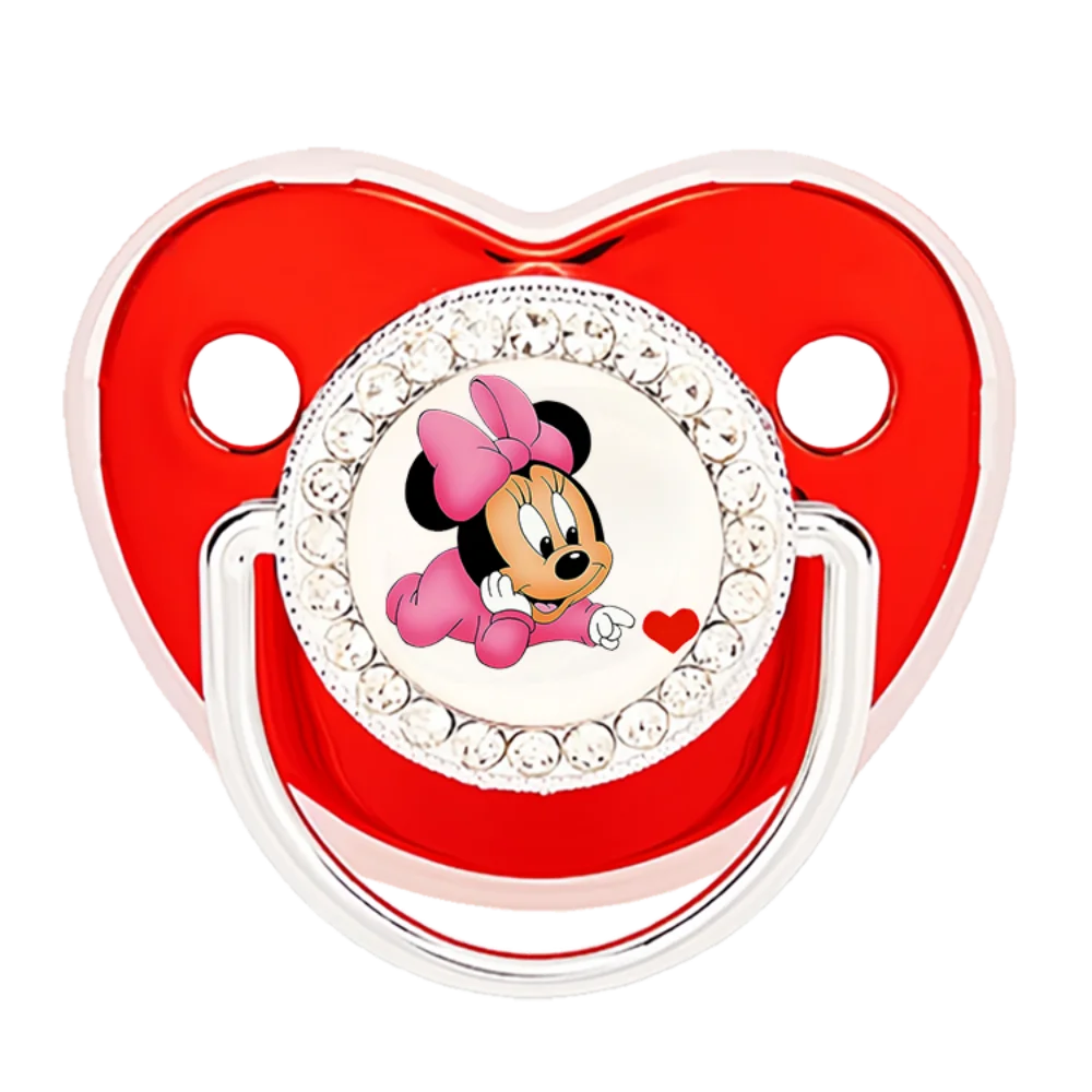 2025 chupete de bebé rojo recién nacido de lujo tetina de silicona chupete tetina de silicona juguete oral para recién nacido regalo de Baby Shower 0-6M - imagen 2