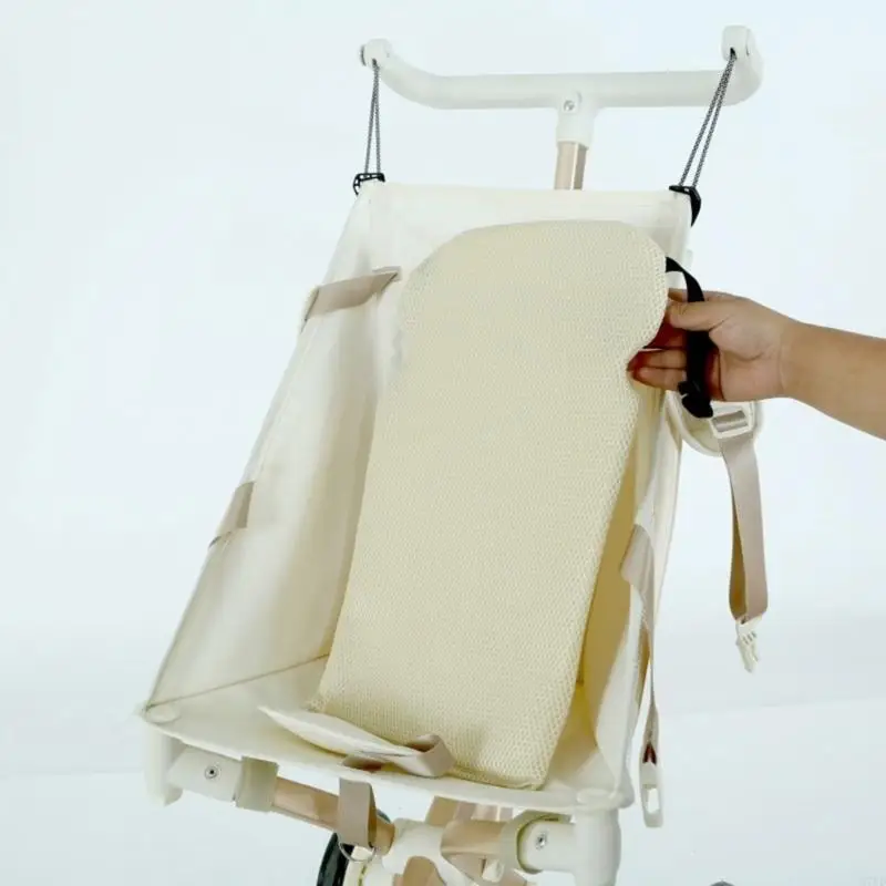 D7YD-carrito bebé con soporte para espalda, carrito bolsillo para niños pequeños, almohadilla del Panel trasero para - imagen 4