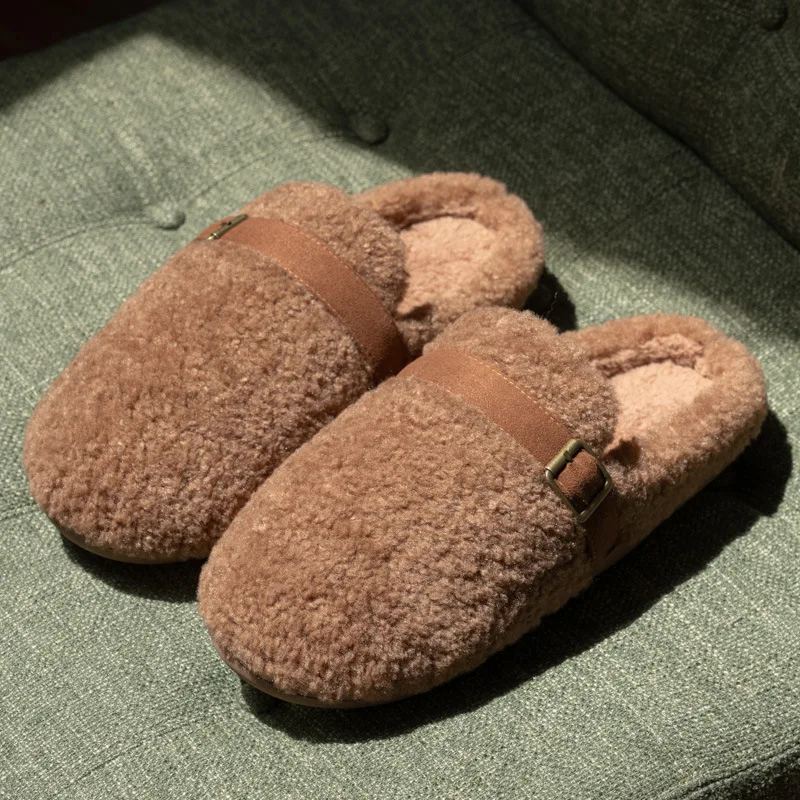 Pantuflas infantiles de algodón afelpado antideslizantes invierno - imagen 5