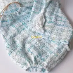 Traje fotográfico para recién nacido con mameluco y almohada posador - 0 a 3 meses