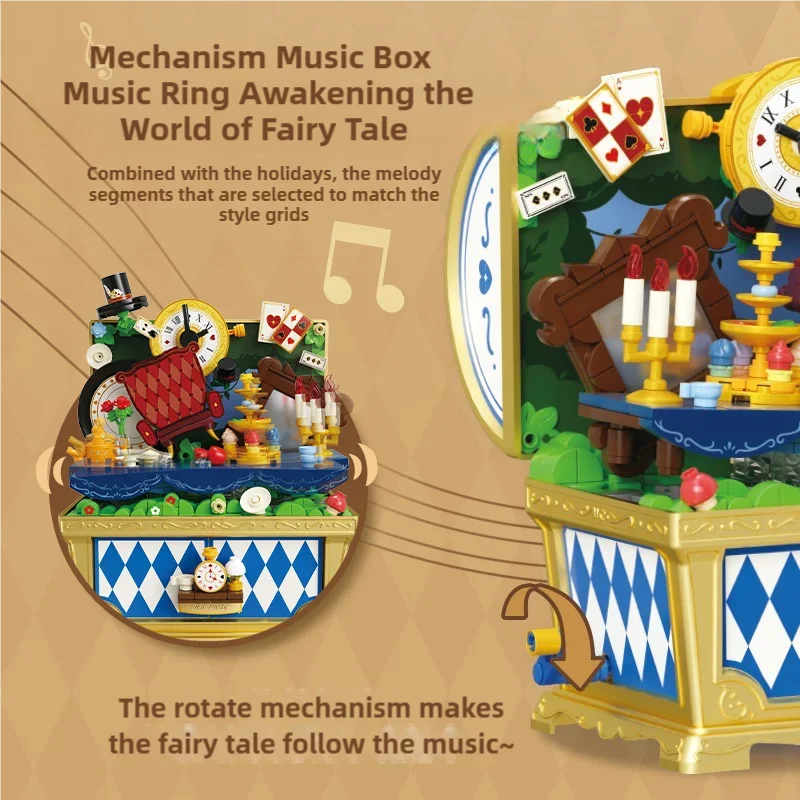 Caja de música de cuentos de hadas, cofre tesoro infantil - imagen 5