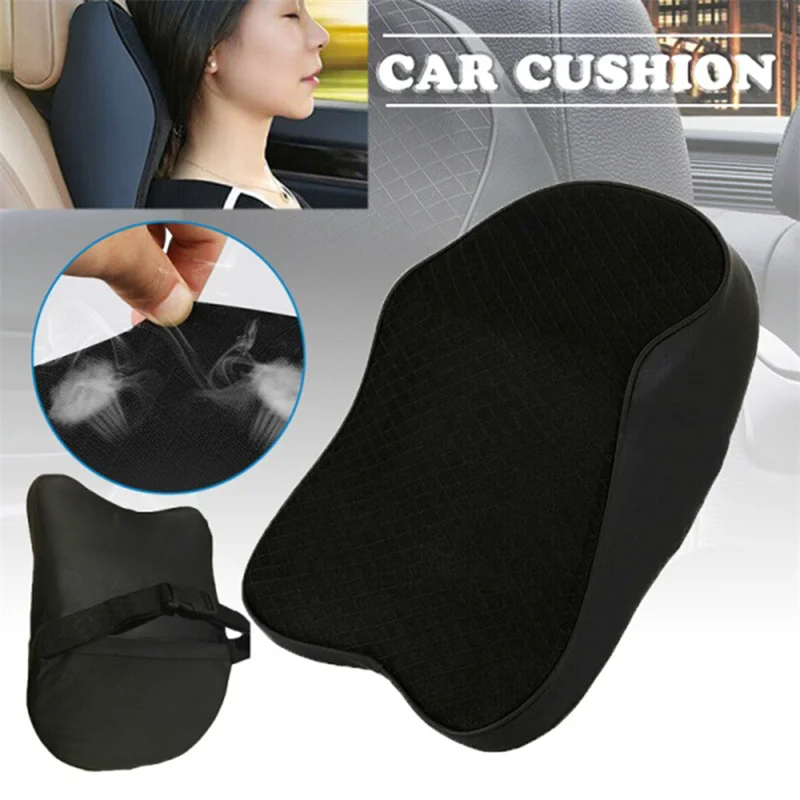 Cojín para el cuello del coche, almohada para el cuello del asiento del coche, cojín para reposacabezas para el cuello, alivio del dolor de espalda, almohada de soporte Lumbar para la silla de oficina del coche