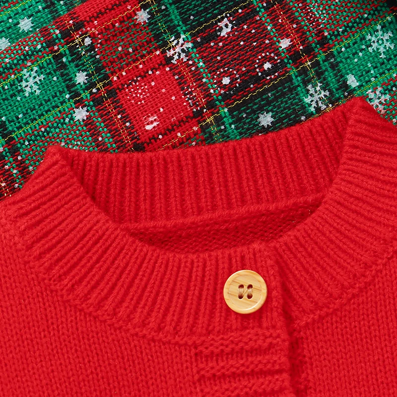 Suéter de Navidad para bebé recién nacido, ropa de Navidad tejida para niño, Tops, jersey, prendas de vestir exteriores de dibujos animados, cárdigan de manga larga para niños y niñas - imagen 3