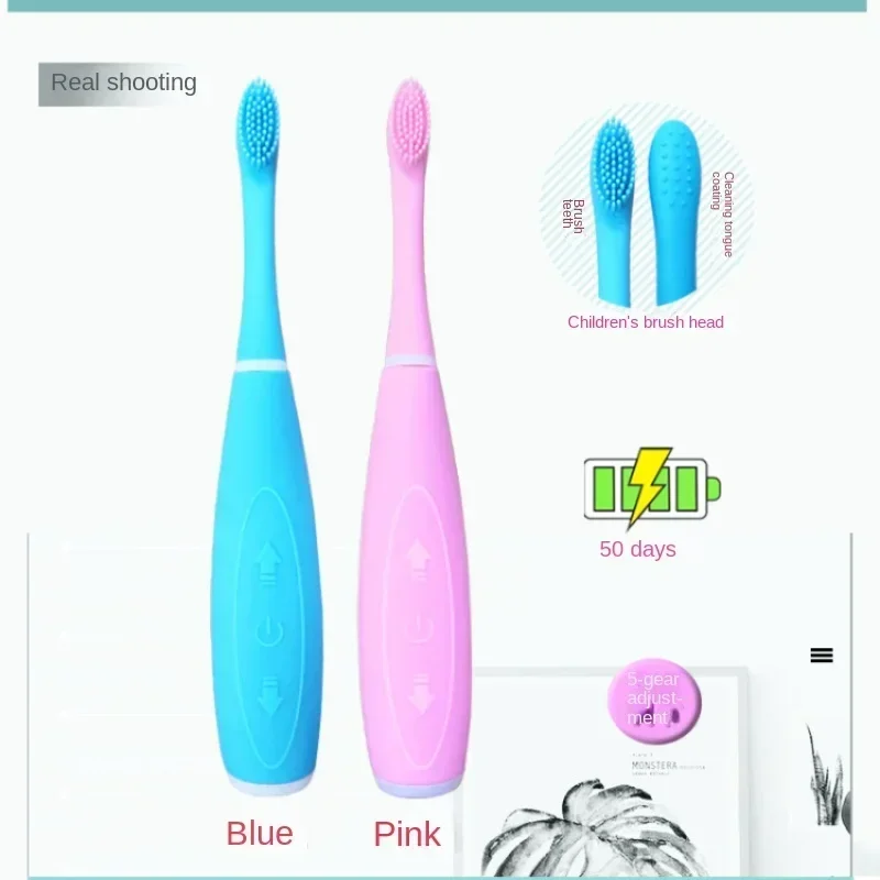 Cepillo de dientes eléctrico infantil con dibujos animados - imagen 2