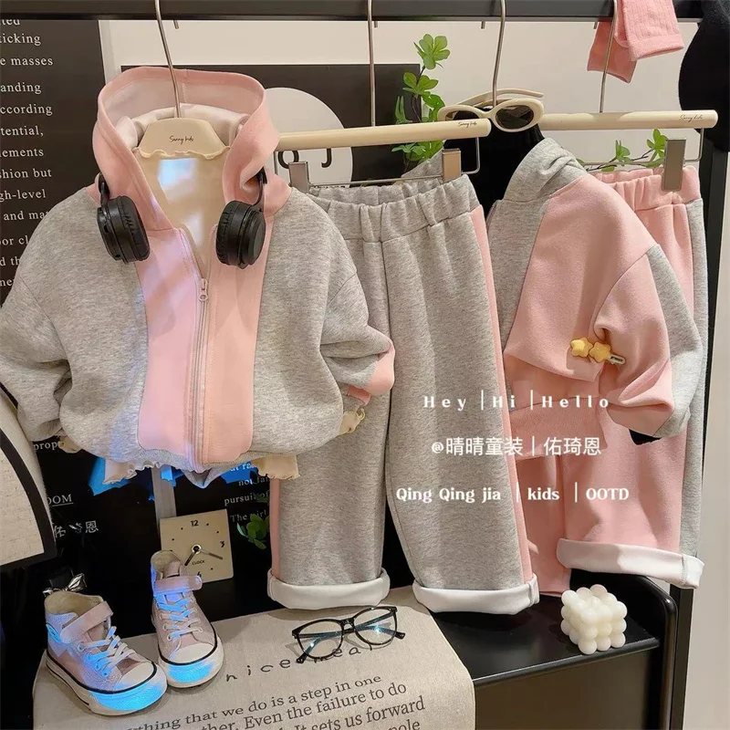 Conjunto de chándal con capucha para bebé – Ropa cálida de otoño - imagen 4