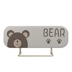 Barrera de seguridad para cama de bebé plegable y portátil ligera