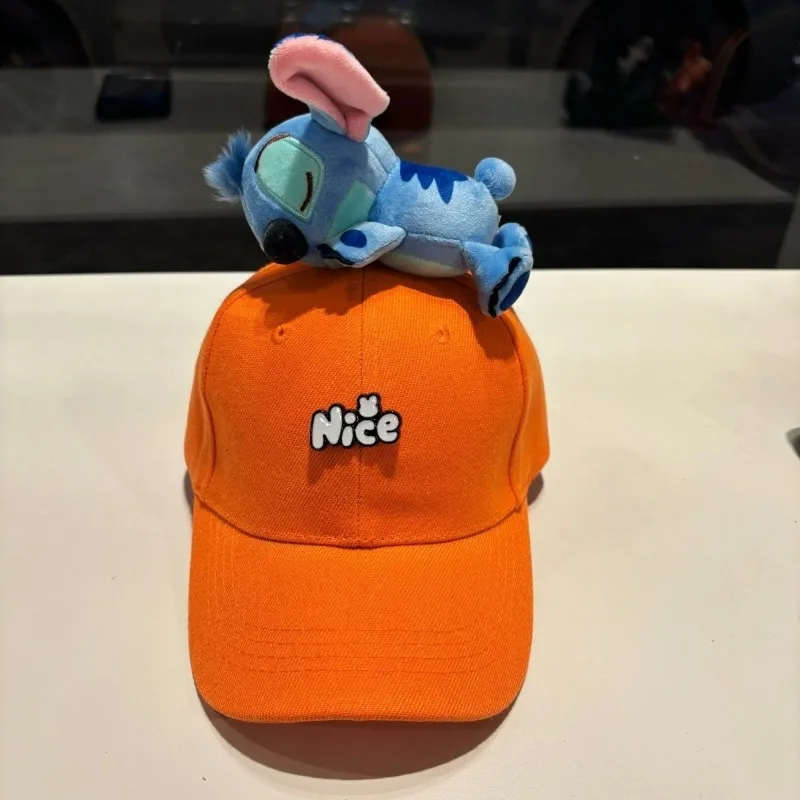 Disney Stitch Tigger personaje de dibujos animados muñeca bonita gorra para niños creativo Kawaii chica corazón gorra de béisbol para padres e hijos visera - imagen 4