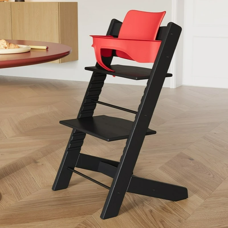 Silla de crecimiento para niños, silla de comedor de haya, asiento de comedor multifunción, silla elevadora de madera maciza, comedor de crecimiento para niños - imagen 3