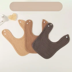 Baberos de Gasa de Algodón de 4 Capas para Recién Nacidos, Paño de Regurgitación en Forma de U, Almohadillas para Eructos de Bebés, Paños de Regurgitación Súper Absorbentes y Suaves