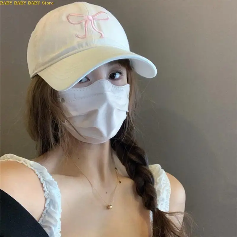 Q81A Gorra béisbol algodón para niña adolescente, para visitas parque y fotografías familiares - imagen 5