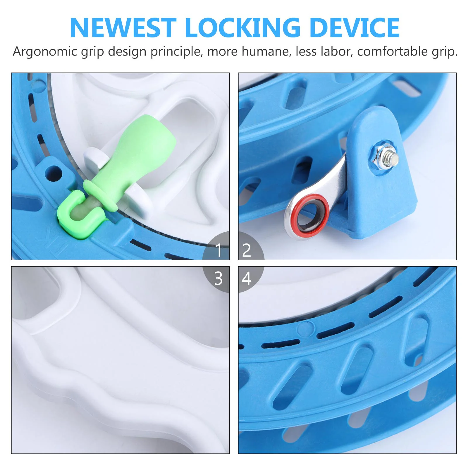 2 uds rueda de mano carrete de nailon disco cometa carrete enrollador accesorios de cable rodamiento - imagen 3