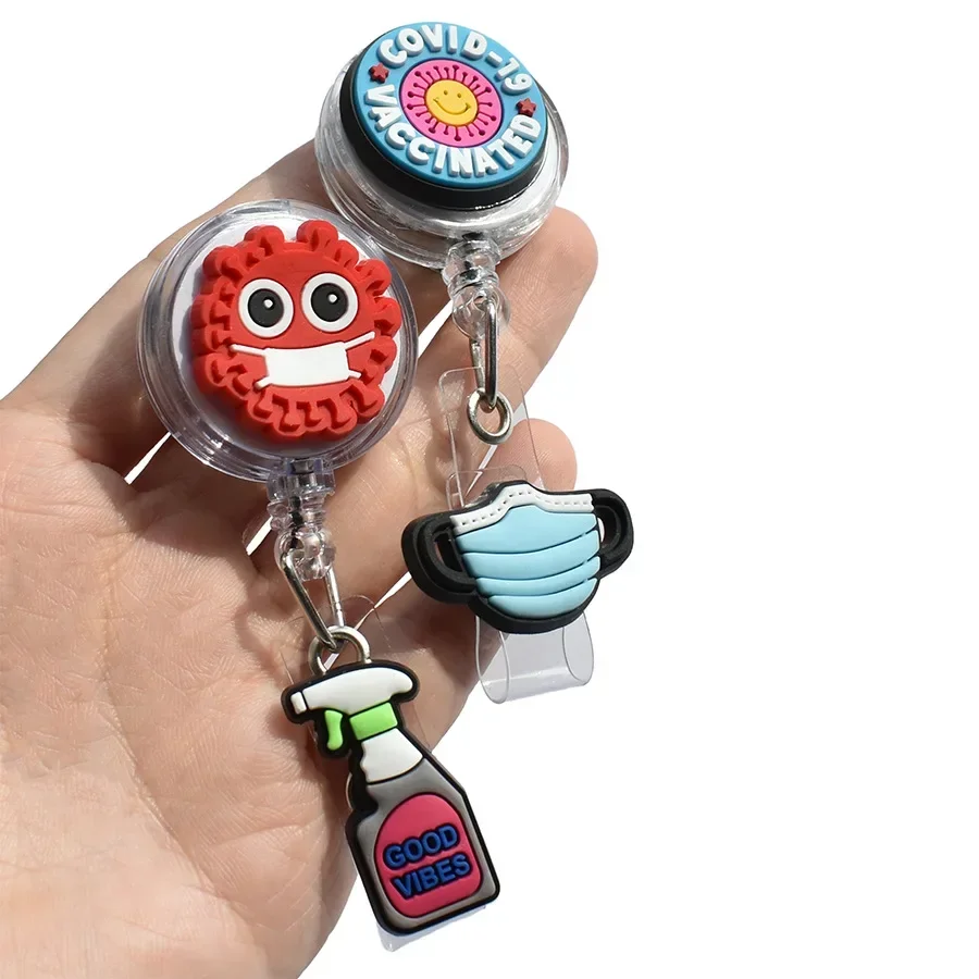 Nuevo carrete de insignia de estilo médico, soporte de identificación para enfermeras y trabajadores, soporte retráctil para Tarjeta De Nombre, accesorio - imagen 2