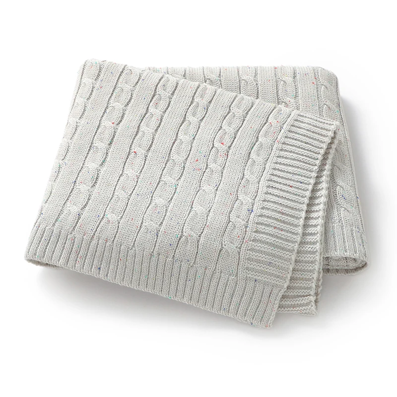 Manta de punto para bebé recién nacido, colcha de cama para niño y niña, manta súper suave a cuadros a la moda para cochecito, envoltura envolvente, fundas para dormir de 100x80CM