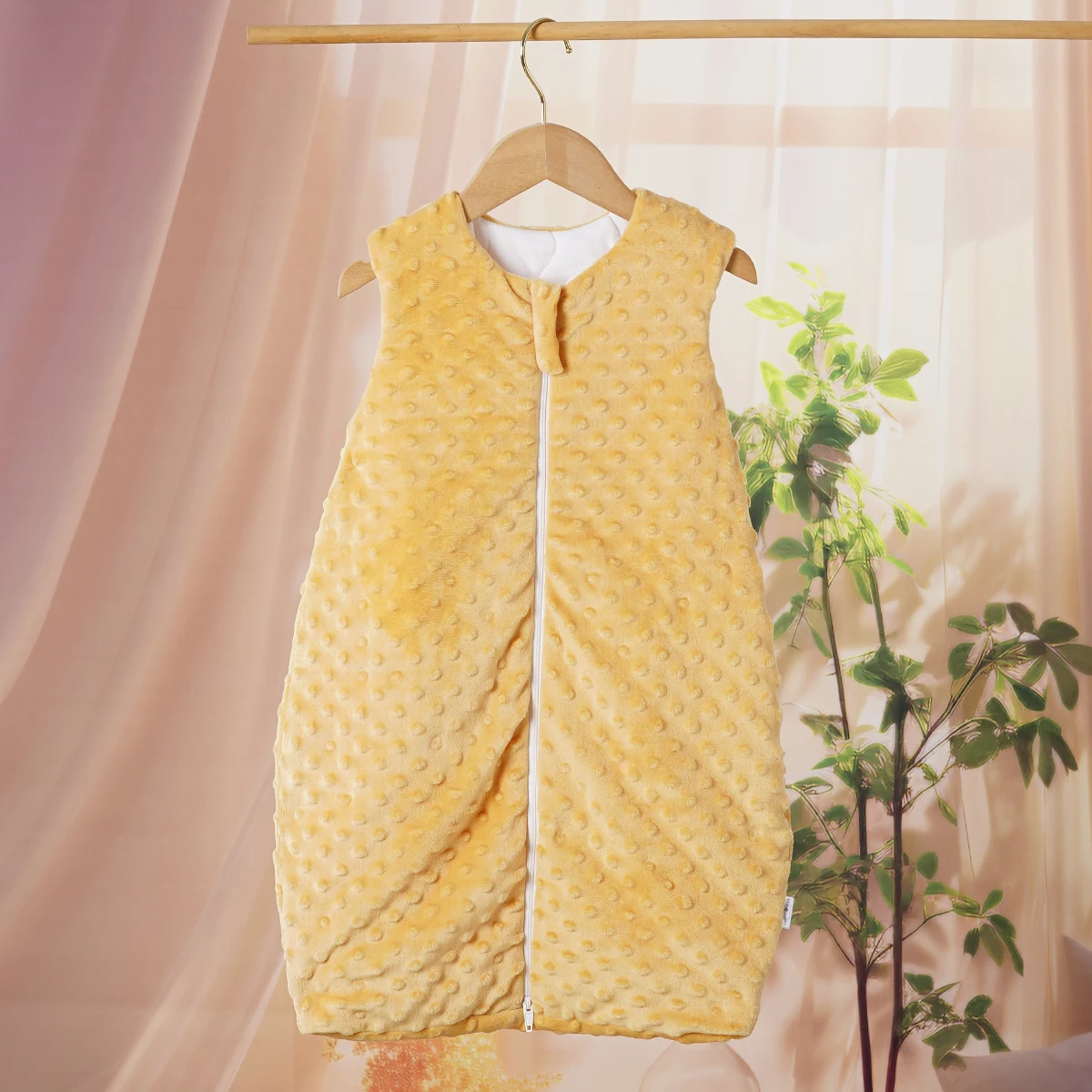 Saco de dormir y saco para bebé modelo de invierno acolchado 2.5 Tog, punto Minky de felpa para bebés y niños pequeños