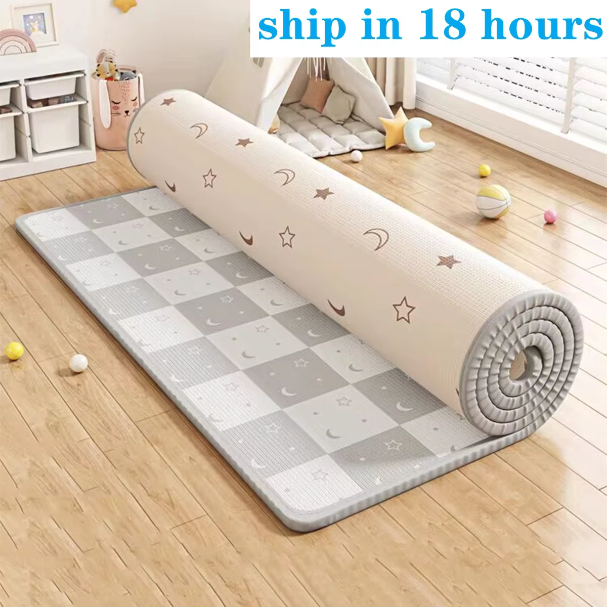 Alfombra gimnasio EPE de actividades para bebés – Segura al gatear - imagen 5