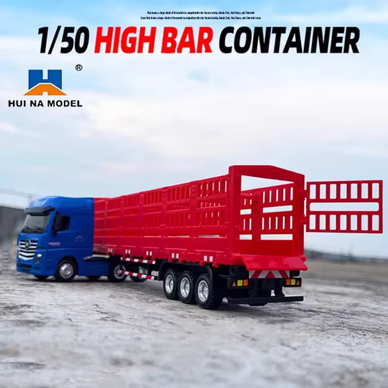 Huina Camión contenedor de aleación – Juguete coleccionable para niños - imagen 2