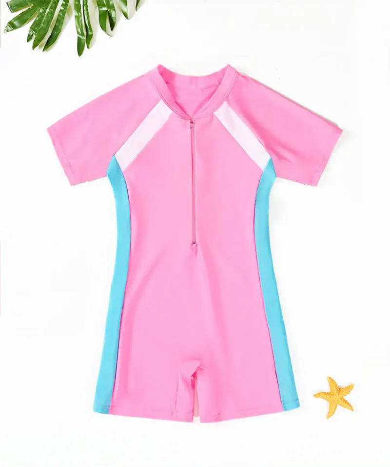 Traje de baño infantil UV con protección solar - Manga corta para playa - imagen 3