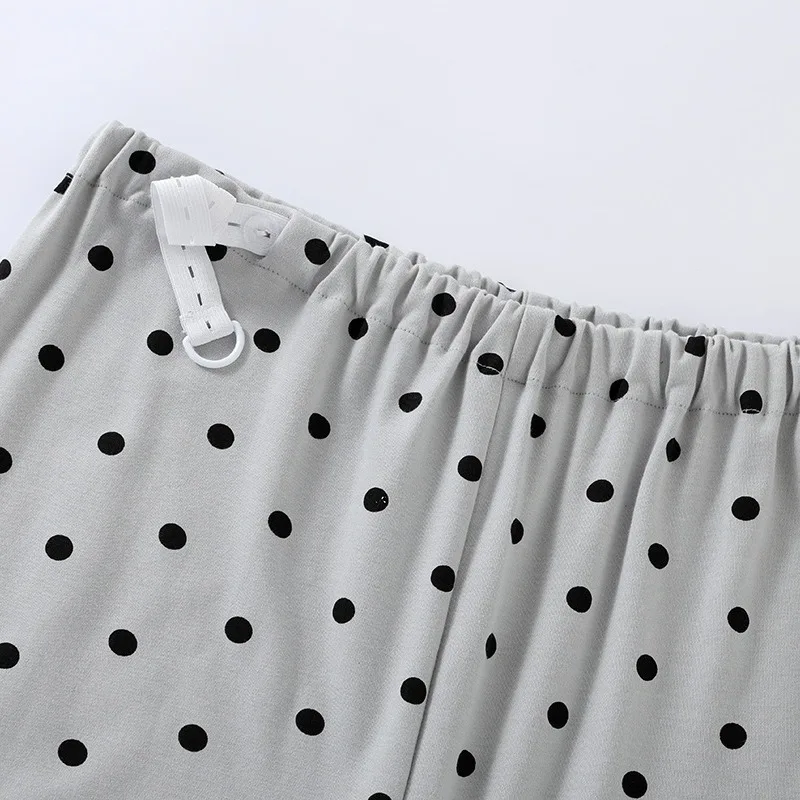 Ropa de lactancia para mujeres embarazadas, trajes de tres piezas, pantalones largos de manga larga, pijamas de lactancia, conjunto de ropa de maternidad de algodón para el hogar - imagen 5